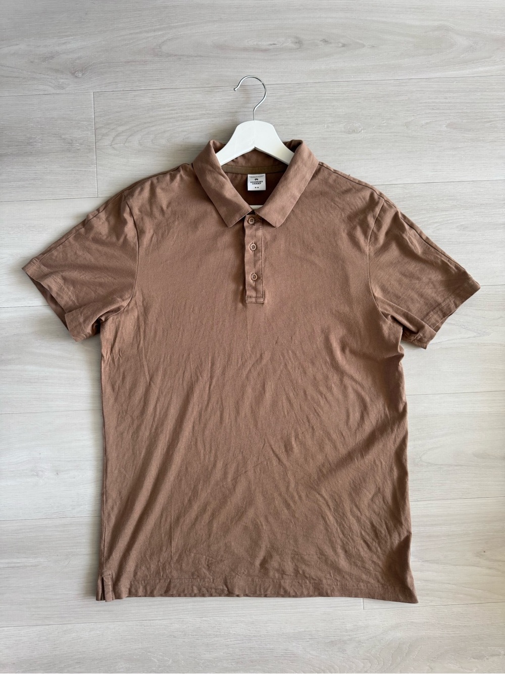 Reigning Champ Men's Brown Short-Sleeve Polo Shirt